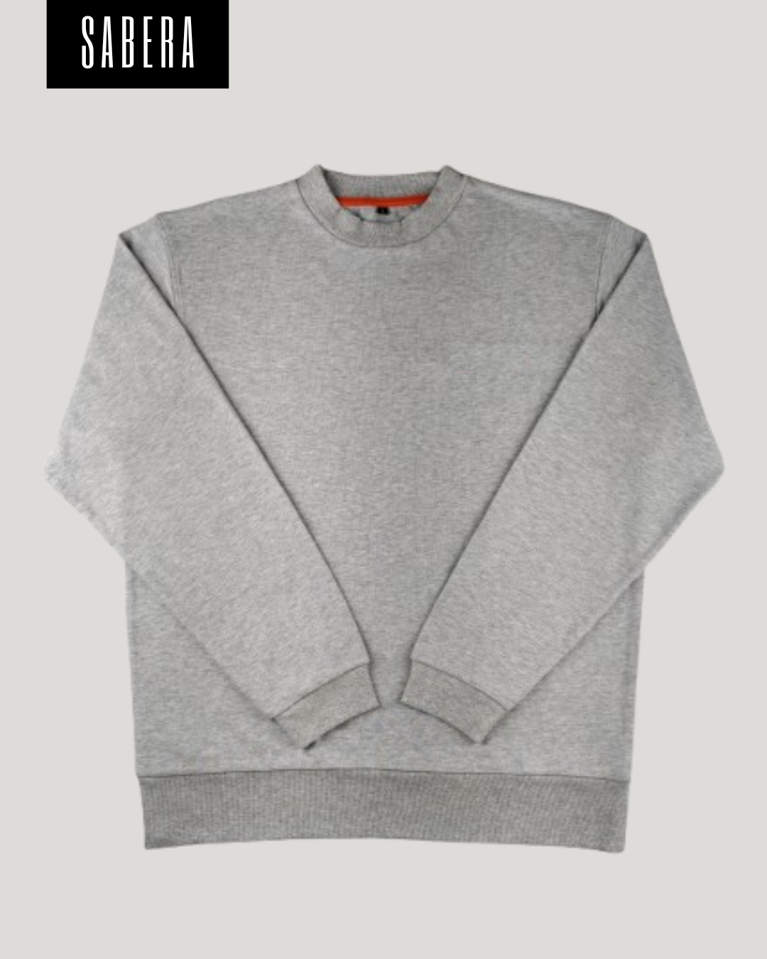 Grey melange sweatshirt