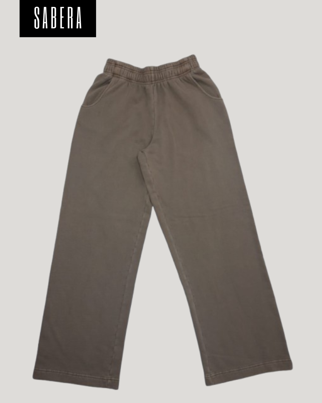 Brown flared pants